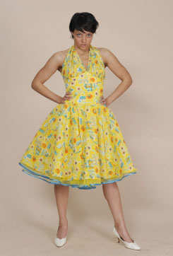 Платье из желтого шифона № 543