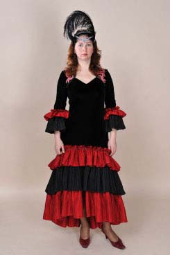 Женское испанcкое платье.