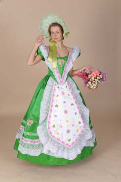 Платье «Зеленая цветочница» № 466