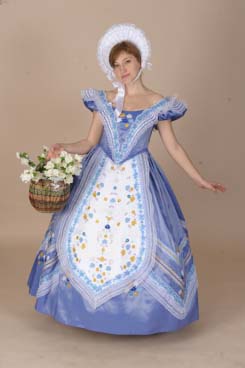 Платье «Голубая цветочница» № 467