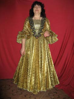 Платье золотое плиссе